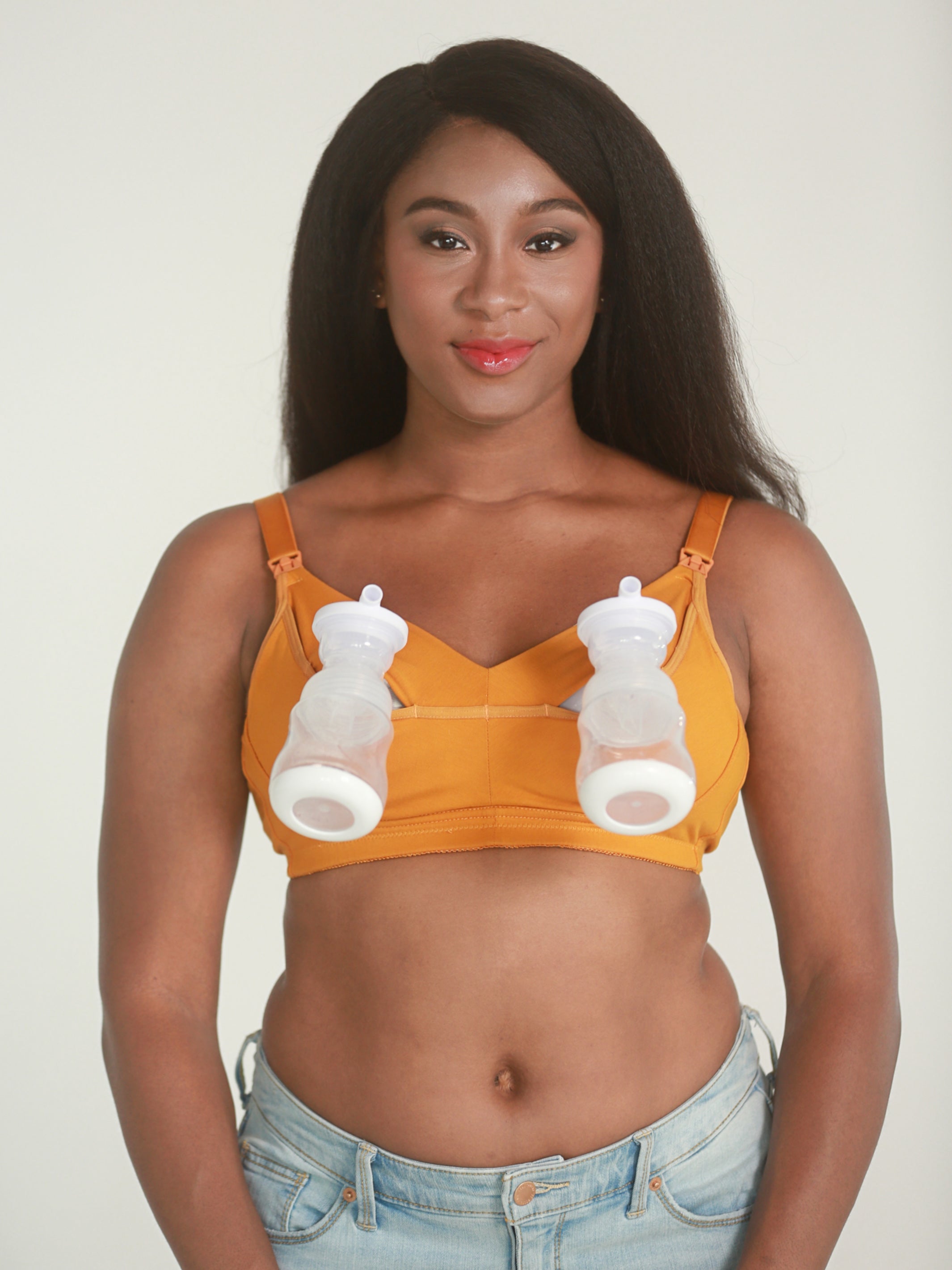 Everyday Luxe 2.0 Nursing & Hands-Free Pumping Bra - Caramel